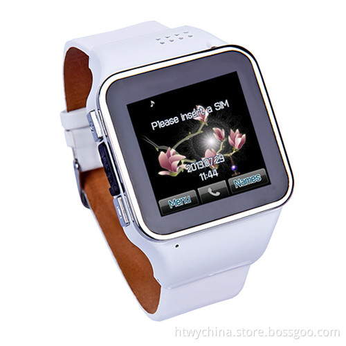 Capacitive Touch Screen 3G GSM Quaband China Smart Watch Mobile Phone with Bluetooth Java Multimedia